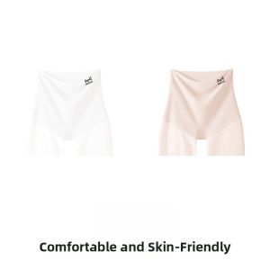 Miiow | High Waist Safety Pants Womens Anti-Light Bottoming Underwear High Waist Antibacterial Cat Person Briefs Three-quarter Length