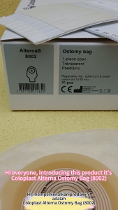 Coloplast CP 8002 Alterna Paediatric Transparent Ostomy Bag ALT (1 Piece) CHILD TRSP CUSTOM CUT Children Kid 康乐保