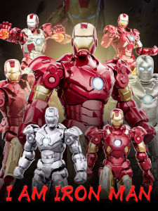 Marvel Iron Man Building Blocks Toy for Boys Assembly Model Figure Collectible Blind Box Childrens Birthday Gift