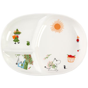 LOTUS BLUE | Cartoon Childrens Weight Loss & Dieting Ceramic Divided Plate