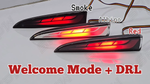 Perodua Myvi G1 (2005-2007) DTK Reflector Rear Bumper LED Dynamic LED Welcome Light Running Signal Brake Light Lamp Myvi EZi 2005 2006 2007
