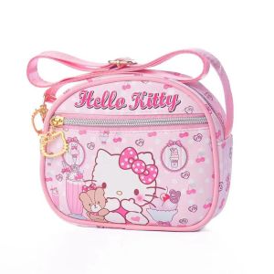 Túi Đeo Chéo Mini Dễ Thương Kawaii Meow Túi Đựng Tiền Xu Cho Trẻ Em Túi Đeo Chéo Hello Kitty Túi Đeo Vai Cho Bé Gái Túi Đeo Chéo Cho Bé Gái