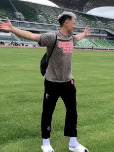 Meng Bolong Same Style Combat Basketball Track Sweatpants Winter American Pink Straight-leg Training Trousers Casual Loose Tide