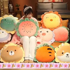 NTL B006 Boneka Bantal Selimut Bunga Karakter Lucu Balmut Sun Flower