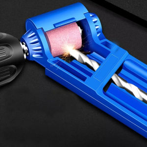 1pc Portable Drill Bit Sharpener With Grinding Wheel For Quick And Easy Sharpening Of Nail Drill Bits Sharp And Ready