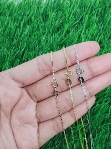 KALUNG PERAK ASLI SILVER 925 LAPIS EMAS/KALUNG ANAK RANTAI ITALI KACA+LIONTIN MICKEY MOUSE MP/ASLI SILVER/FASHION WANITA