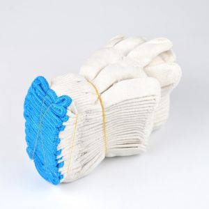 1/5/10pair Protective Gloves Cotton Thread Gloves Work Thick Nylon White Yarn Wear Resistant Cotton Thread Gloves