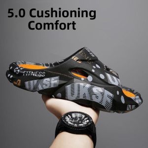 MONLEYTA | Mens Thick Bottom Slip-On Summer Sandals Outdoor Anti-Slip Home Slippers Comfortable Wearing Experience Beach Shoes