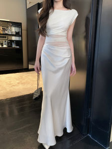 Sleek Waist-Shaping Pencil Long Dress