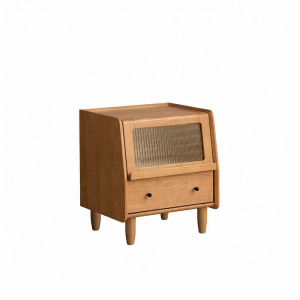 WEISHA | Modern Minimalist Wooden Nightstand