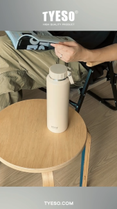 TYESO Portable Vacuum Insulated Bottle tumbler Keep Cold And Hot With Handle TS-8755C/8756C