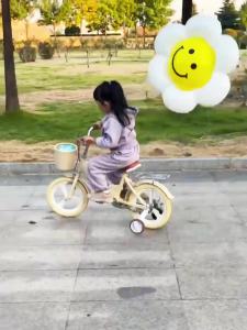 Bike With Training Children Bicycle Kids Bicycle For Boys Girls Lightweight Folding 3-6-7-8-9 Years Old Babys Bike Mens and Womens Ultra-Light Bicycle