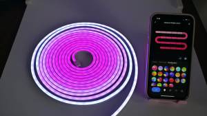Tuya WiFi NEON RGBIC LED Strip 12V 5m 10M Music Sync Dream Color DIY Addressable Light Waterproof RF Remote Fr Alexa Google Home