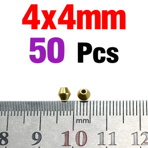 50Pcs/Pack Fishing Bead for Spinnerbait Inline Spinner Tail Spinner Lure Making Kit Freshwater Walleye Rig Trout Bass Perch