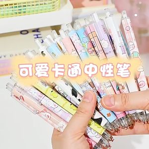 PULPEN GEL MEKANIK 05 MM ISI 6 PCS MOTIF GENSHIN IMPACT SANRIO DAN ANIME JEPANG KAWAII