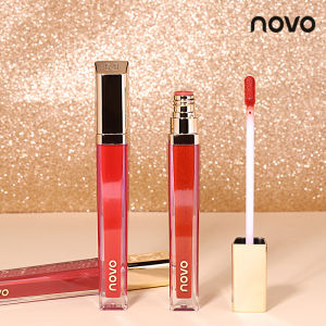 Novo Luxury Velvet Lip Glaze Waterproof Long-lasting Non-stick Cup Small Golden Block Red Lipstick Moisturizing Any Skin Type
