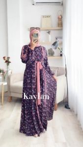 Zahira1808 Gamis Kaylan Dress Bahan Katun Rayon Lembut Nyaman Busui Friendly