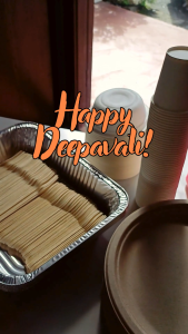 Deepavali Disposable Plates Bowls and Cups Set | Party Plates