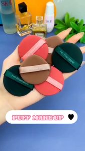 KAMJE Spons Sponge Bedak Tabur Bulat Powder Puff Foundation Makeup Cushion BB Cream Make Up Tools