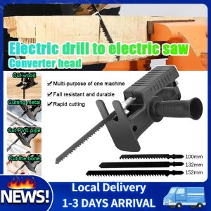 Electric Drill Jig Saws Connector Woodwork Cutting Portable Reciprocating Saw Household Saber Saw Power Drill Jig Saw Converter Woodworking Tool