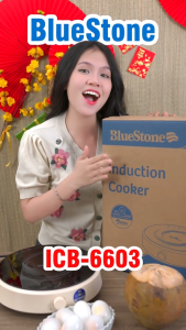( 1 ĐỔI 1 TRONG 30 NGÀY ) Bếp Từ Đơn CHÍNH HÃNG BlueStone ICB-6603 - Tặng Kèm Nồi Inox 24cm - 2000W - Dáng tròn Hiện đại - CasaL:ux Store