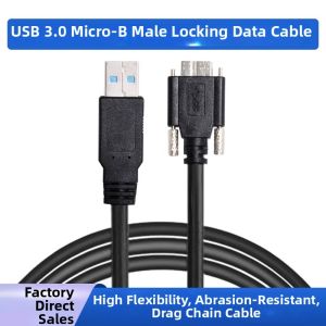 Gzvich | High Flexibility Industrial USB 3.0 Micro-B Locking Cable