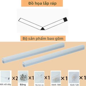 Đèn LED Trần Hình Lục Giác Cho Nhà Để Xe Tự Lắp Ráp Cửa Hàng Nướng BBQ Tiệm Cắt Tóc Phòng Tập Thể Dục Phòng Trưng Bày Ô Tô Xưởng 4S - Ống Tổ Ong Trắng Mát 5500-7000K