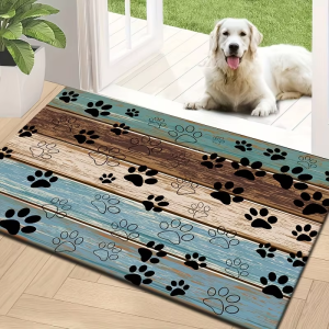 VIKAMA Mỹ Ngoài Trời In Hình Bàn Chân Thảm Cửa Polyester Mềm Thảm Thảm Chống Thấm Nước Chống Phai Màu Cho Phòng Ngủ Phòng Khách Trang Trí Nhà