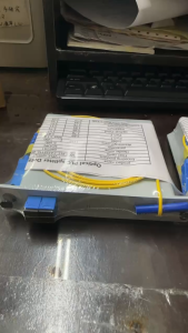 【Fast Shipping】Cassette Splitter 4 8 16 Port UPC Blue PLC Fiber Optic Box Type with Pigtail Splitter