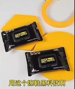 Harper แผ่นเช็ดเคลือบเงารองเท้า ทิชชูเปียกเช็ด ขจัดสิ่งสกปรก เคลือบให้รอเท้าดูเงางาม Shoe wipes