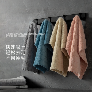 Thick Absorbent Non-Linting Kitchen Cleaning Cloths 6 Pieces