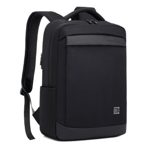 Small Business Travel Laptop Bag Mens Double Shoulder Backpack Casual Minimalist Style Waterproof Polyester Inner Material