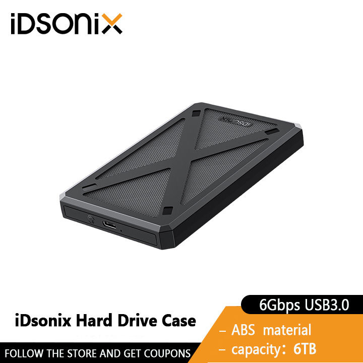 iDsonix HDD Case 2.5 SATA to USB 3.0 USB C Adapter Hard Drive