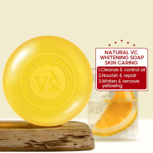 Vibrant Glamour Vitamin C Whitening Bar Soap for Radiant Skin - Single Pack