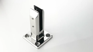 304 Stainless Steel Glass Pool Fence Clip Floor Glass Holder Clamp Stand Fixed Fittings Clamp Heavy Duty (With Cover)