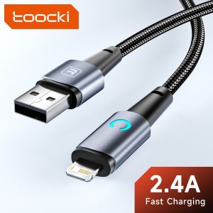 Toocki | Toocki USB A to Type C or Lightning  for iPhone 14 13 12 Pro Max 8 7 plus Xiaomi Led Charger Cable USB C  Fast Charging Wire
