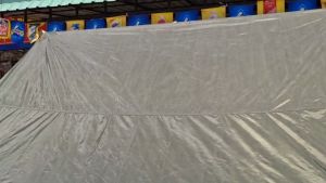 ผ้าใบผ้าเต็นท์เคลือบเงากันน้ำได้ 99%กันแดดกันฝน