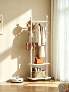 TINGXU | Space-saving Mobile Standing Closet Clothes Hanger