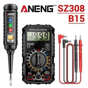 ANENG | Máy Đo Vạn Năng Kỹ Thuật Số ANENG SZ308 Với Bút Thử Cảm Ứng B15 Bộ Dụng Cụ Thợ Điện Chuyên Nghiệp Đo Điện Áp 24-250V Đa Chức Năng Đo Sóng Vuông