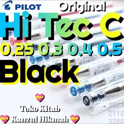 Ai-Kh3phc > 1 Pcs Pen Pena Pulpen Pilot Hitech Hitec Hi Tech Hi Tec C 0.25 0.3 0.4 0.5 Black Red Blue Green Pink Orange Violet Light Blue Brown Original Phc By Ai-Collections - AiA Lazada Kanzul Hikmah