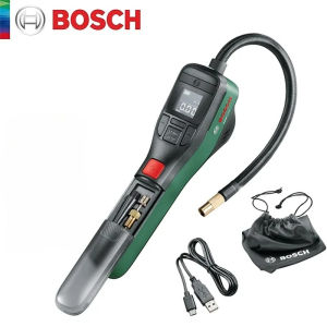 Bosch | Máy Bơm Không Khí Điện Cầm Tay Bosch Máy Nén Khí Mini Có Màn Hình LED Cho Ô Tô Xe Máy Xe Đạp Và Máy Bơm Hơi Bơi Lội