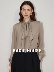 Basic House | Chestnut Sash Layerable French Style Shirt