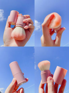 Portable Short Handle Large Size Powder Brush Makeup Brush for Setting Powder Blush Compact Handy Cosmetic Tool