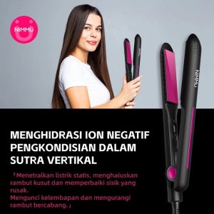 Catokan Rambut NIMMU Selfie Straightener Catok Rambut Original Hair Straightener 2 in1 Keramik Catok Pelurus Rambut Curly Rambut YC-128