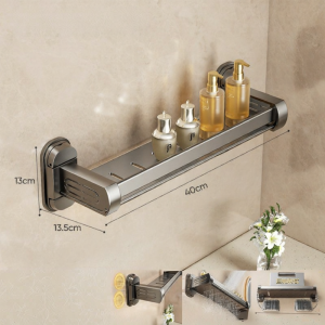 KAWEIRUI | Wall Mount Suction Organizer Shelf