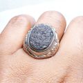 Batu Meteor Agni Manitite - Batu Satam | COD Bisa | Cincin Batu Akik Ring 5-10. 