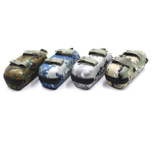 Camouflage Glasses Boxes Tourism Sports With Hook Zipper Sunglasses Case Can Be Tied With Waist Belt Compression Storage Box
