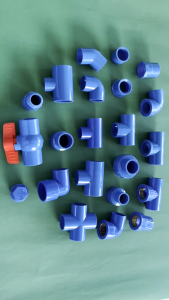 10PCS 1/2  3/4  1 PVC Blue Water Fittings  Eibow Tee Coupling Cap Plug Male AdaptorFemale Adaptor