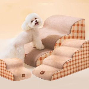 Dog Stairs Ramp Ladder 2/3/4 Steps for High Beds Climbing Small Dog Ramp Pets Cat Dog Couch Stairs