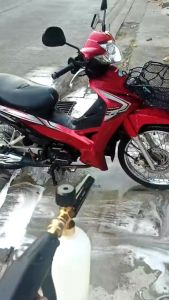 1L กระบอกฉีดโฟม หัวฉีดโฟม 1/4" ถังฉีดโฟมล้างรถ ฟองหิมะ สำหรับเครื่องฉีดน้ำ-แรงดันสูง ที่ฉีดโฟม